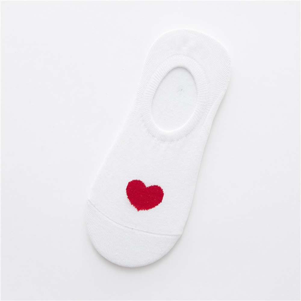 5 Pairs a set Women Ankle Socks with love heart - Picture 4 of 8